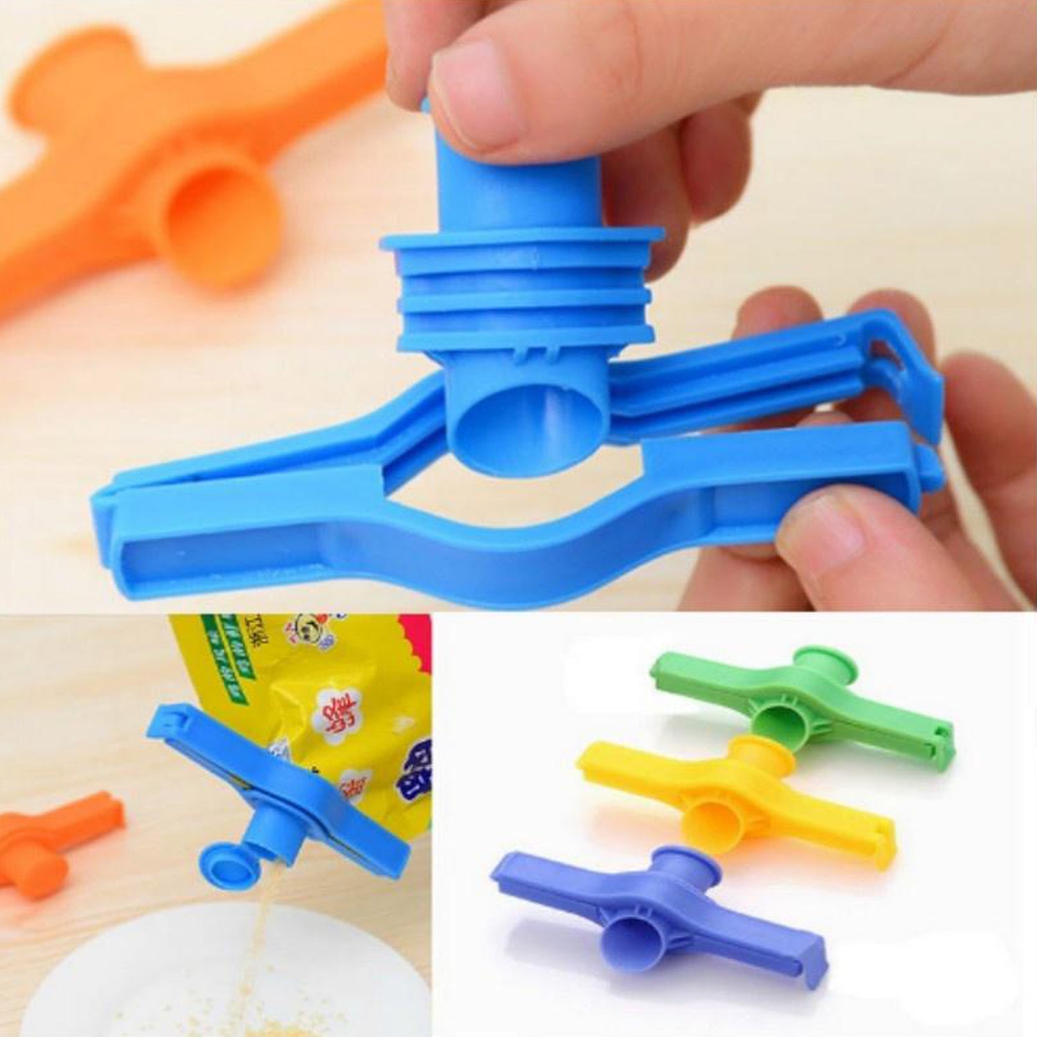 2704 4 Pc Food Sealing Clip used in all kinds of places including household and official, especially for sealing packed food and stuff. 2704 4 Pc Food Sealing Clip used in all kinds of places including household and official, especially for sealing packed food and stuff.